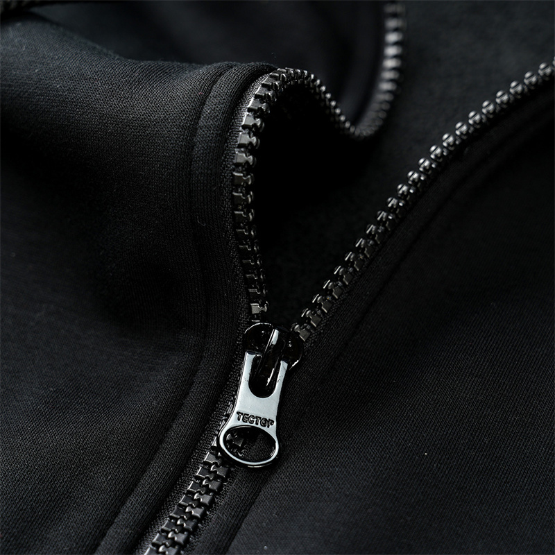 メンズカジュアルファッション ベーシックジップアップフード付きスウェット