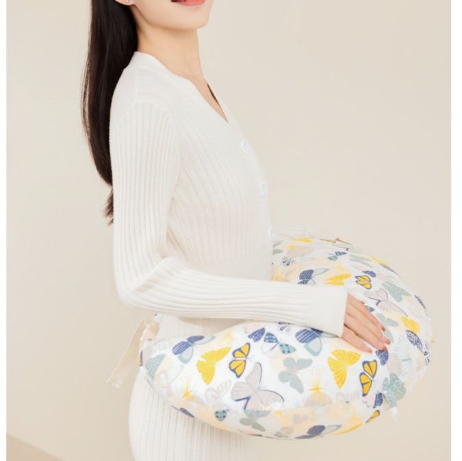 授乳クッション しっかり支える硬め授乳枕調整式ベルト付き