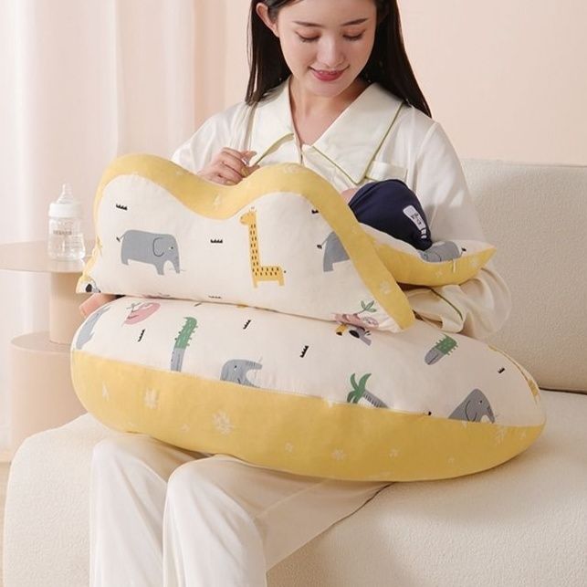 授乳クッション しっかり支える硬め動物柄多機能授乳枕
