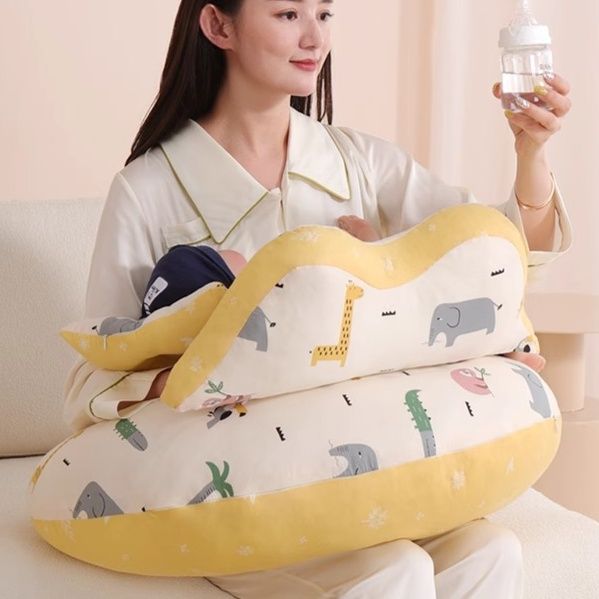 授乳クッション しっかり支える硬め動物柄多機能授乳枕