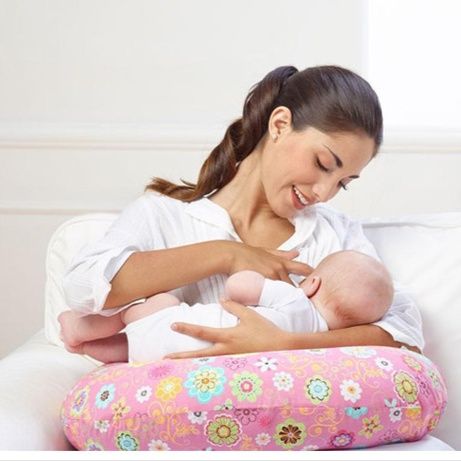 授乳クッションエアー 空気式軽量授乳クッション三日月型