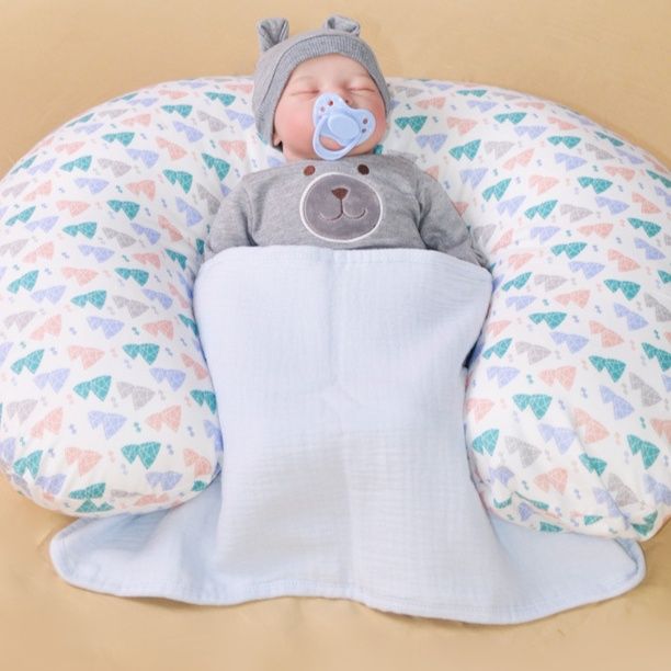 授乳クッション エアー軽量通気型空気入り授乳サポート枕