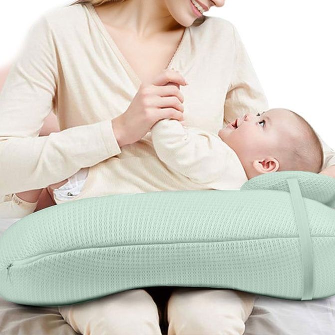 通気性抜群軽量メッシュ授乳クッション