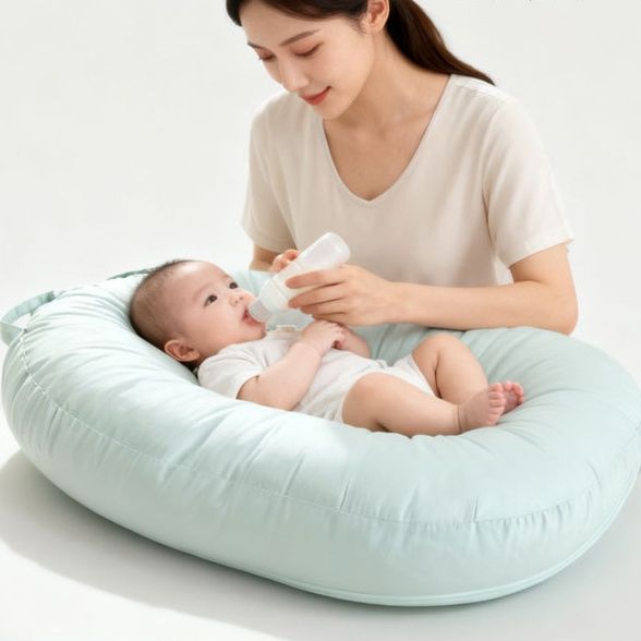 授乳クッション エアー多機能三日月型授乳補助エアークッション