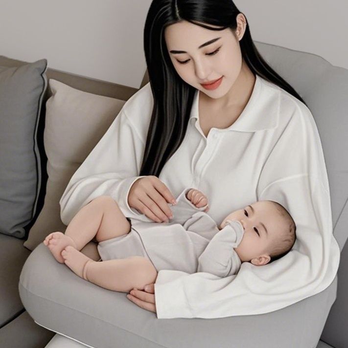 授乳クッションエアー 背もたれ付き空気式授乳サポート枕