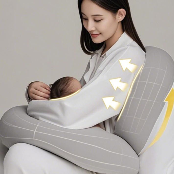 授乳クッションエアー 背もたれ付き空気式授乳サポート枕