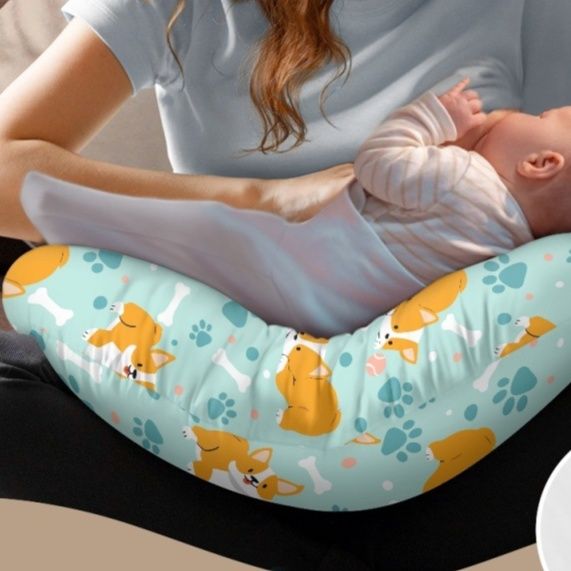 授乳クッション 空気注入式軽量授乳エアークッション専用カバー付き