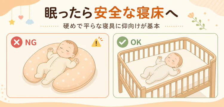 眠ったら安全な寝床へ