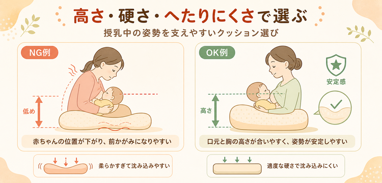 授乳クッションの選び方