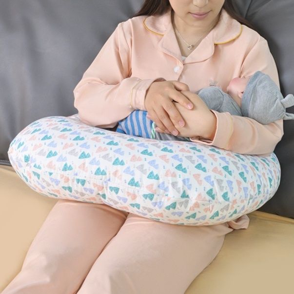 ふんわりビーズ入り授乳クッション丸型抱っこ枕