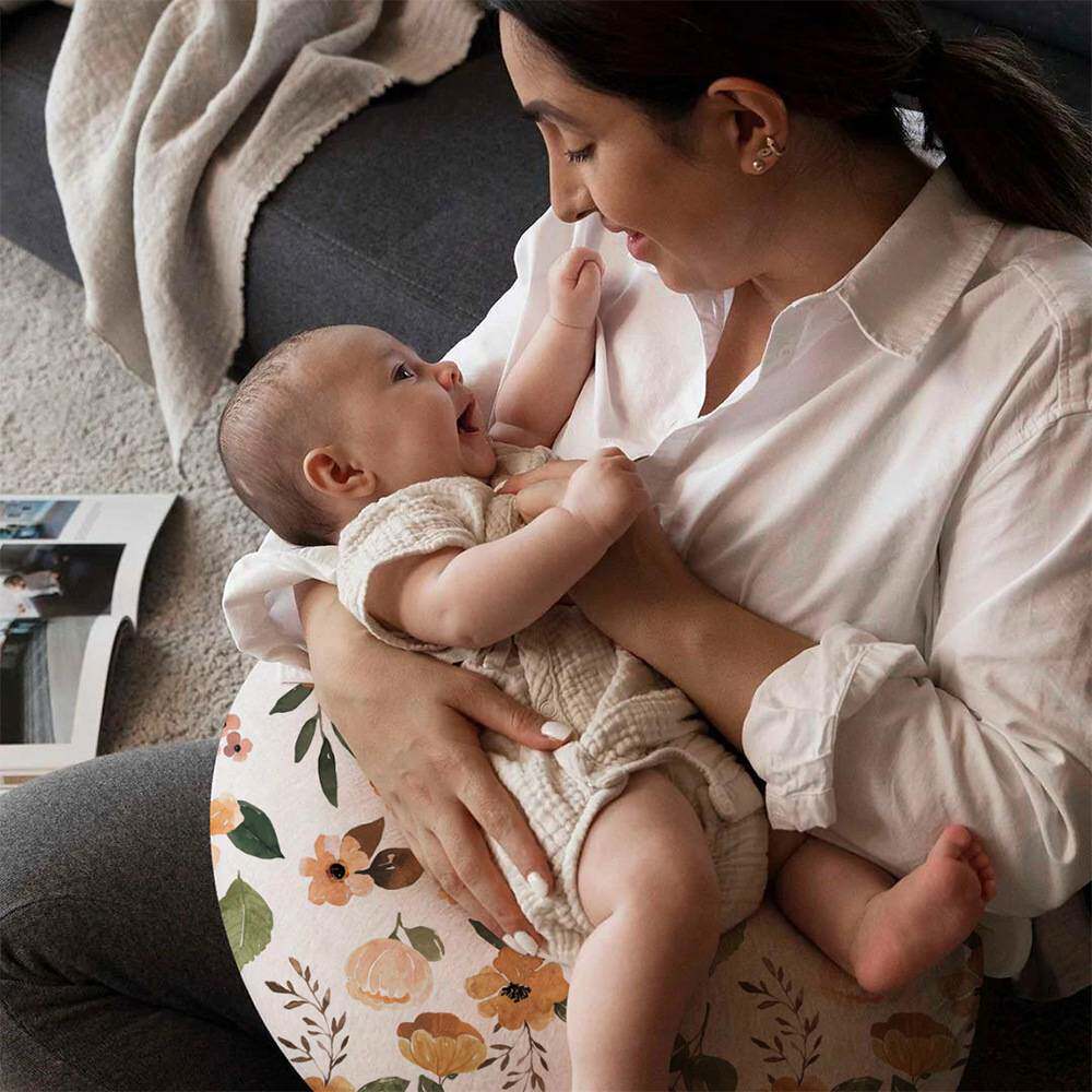 授乳クッション しっかり支える硬めの花柄授乳サポート枕