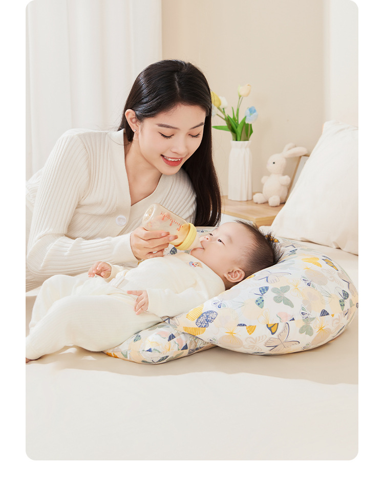 授乳クッション しっかり支える硬め授乳枕調整式ベルト付き