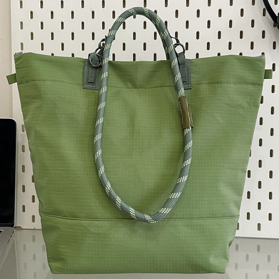 メンズトートバッグ アウトドア仕様ロープハンドル大容量トートバッグ