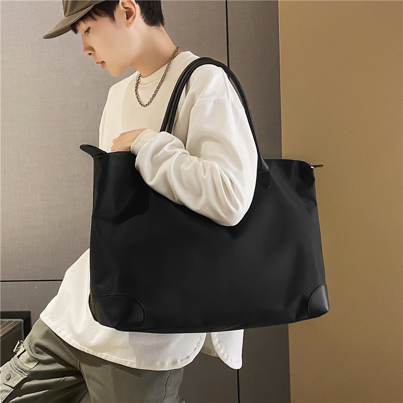 メンズトートバッグ 革使いが上品な大容量トートバッグ