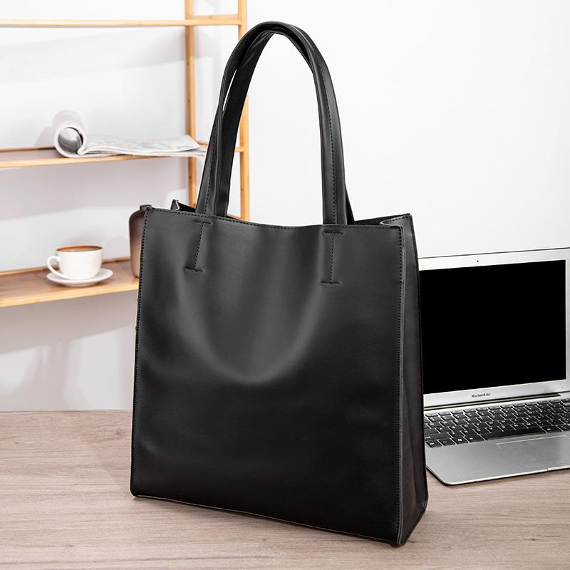 メンズトートバッグ 本革縦型ビジネストートバッグ