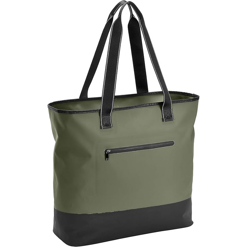 メンズトートバッグ 配色切替ナイロン大容量ショルダートート