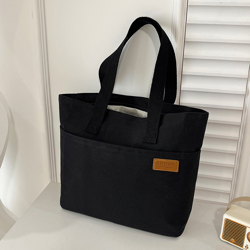 メンズトートバッグ キャンバス地シンプル手持ちトートバッグ