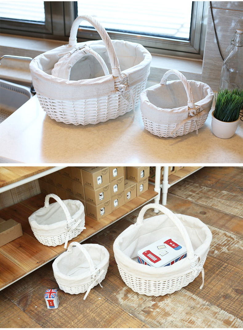 カゴバッグ 天然素材編み込みリボン付きハンドバッグ型かごバッグ