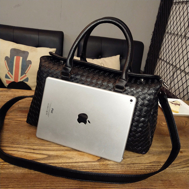 カゴバッグ 職人技が光る編み込みハンドバッグ型カゴバッグ