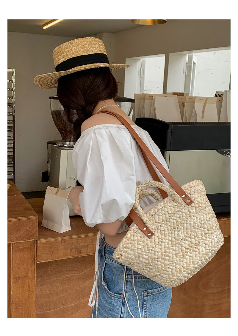 カゴバッグ 編み込み手提げカゴバッグ ショルダー付き二通り仕様