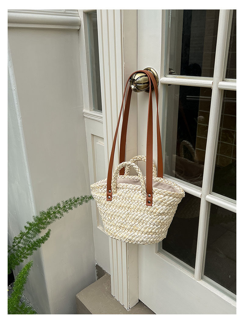 カゴバッグ 編み込み手提げカゴバッグ ショルダー付き二通り仕様