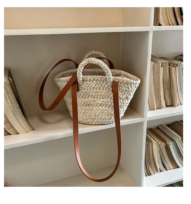 カゴバッグ 編み込み手提げカゴバッグ ショルダー付き二通り仕様