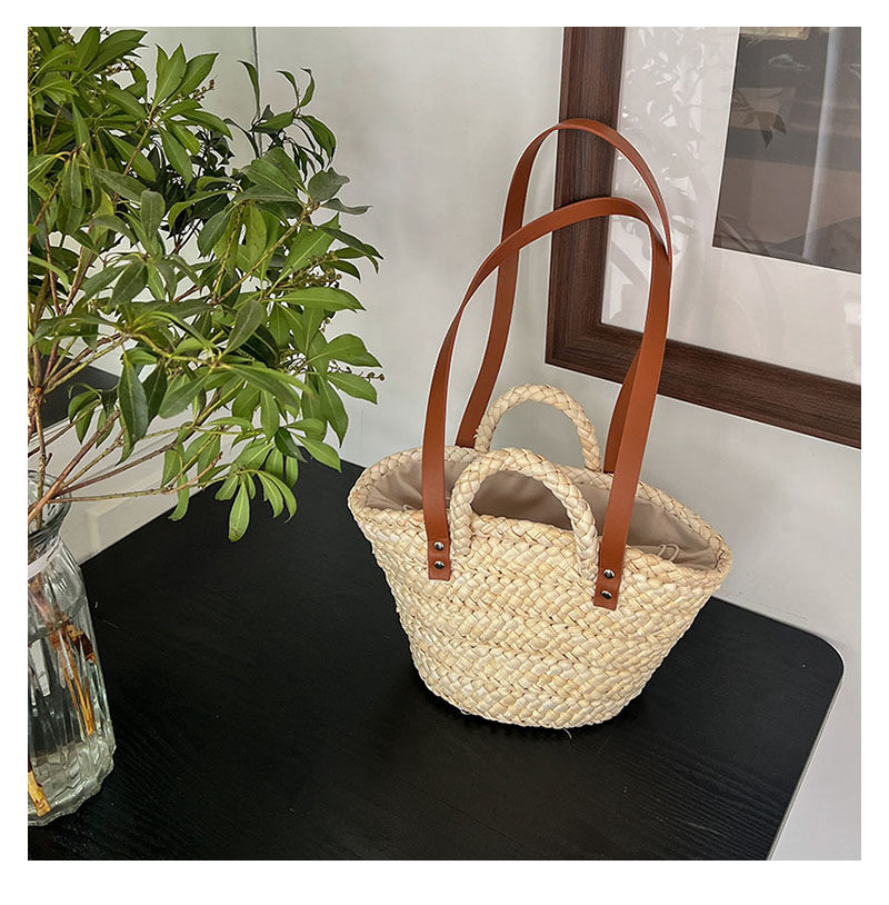 カゴバッグ 編み込み手提げカゴバッグ ショルダー付き二通り仕様