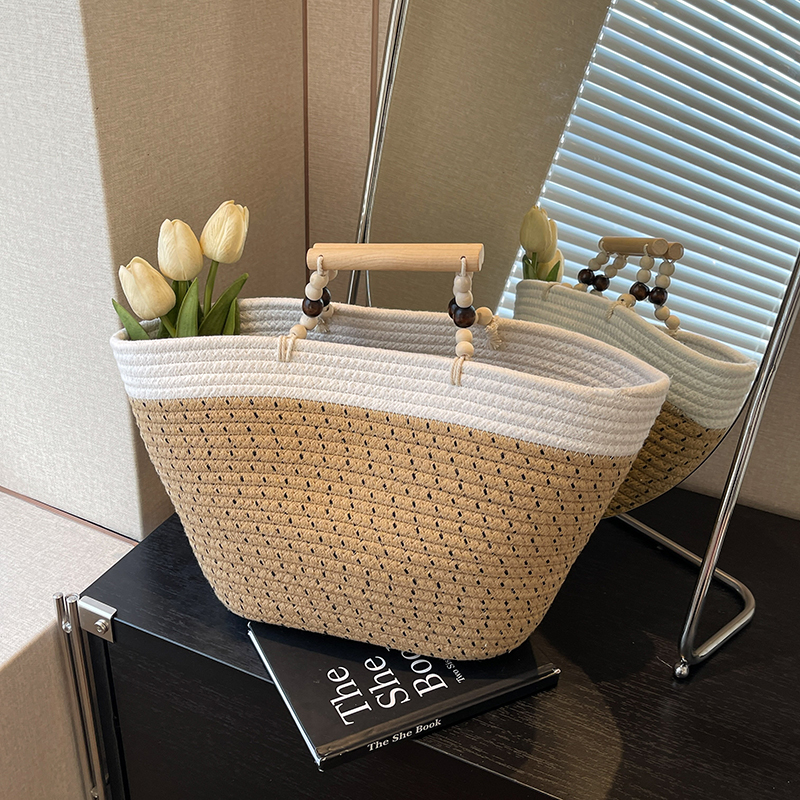なつやすみ風カゴバッグ