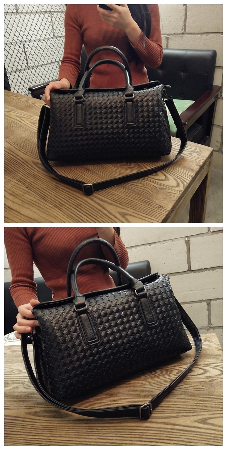 カゴバッグ 職人技が光る編み込みハンドバッグ型カゴバッグ