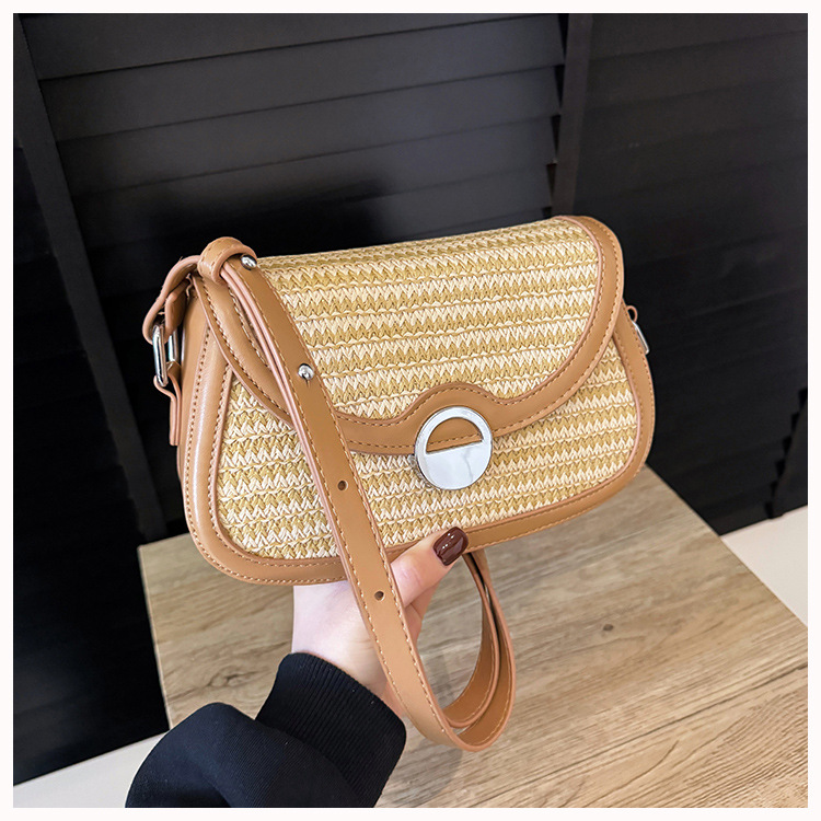 カゴバッグ ナチュラル風ミニショルダーバッグ