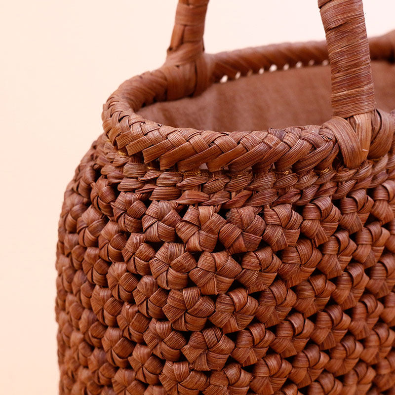 カゴバッグ 丁寧に編まれた天然素材の職人技ハンドバッグ