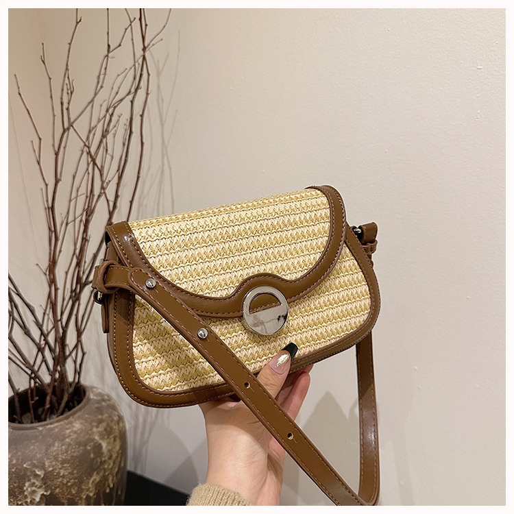 カゴバッグ ナチュラル風ミニショルダーバッグ
