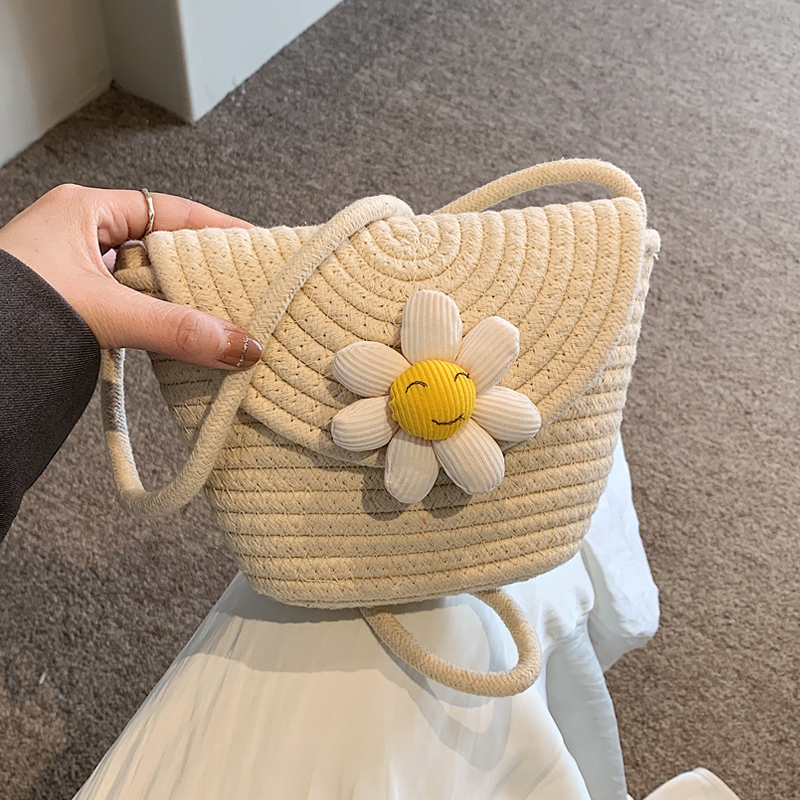 カゴバッグ ほほえみ デイジーカゴショルダー
