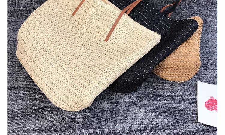 カゴバッグ 細編み仕上げの大容量トート型カゴバッグ