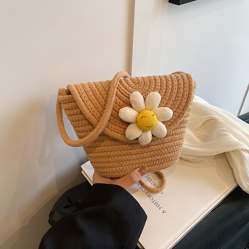 カゴバッグ ほほえみ デイジーカゴショルダー