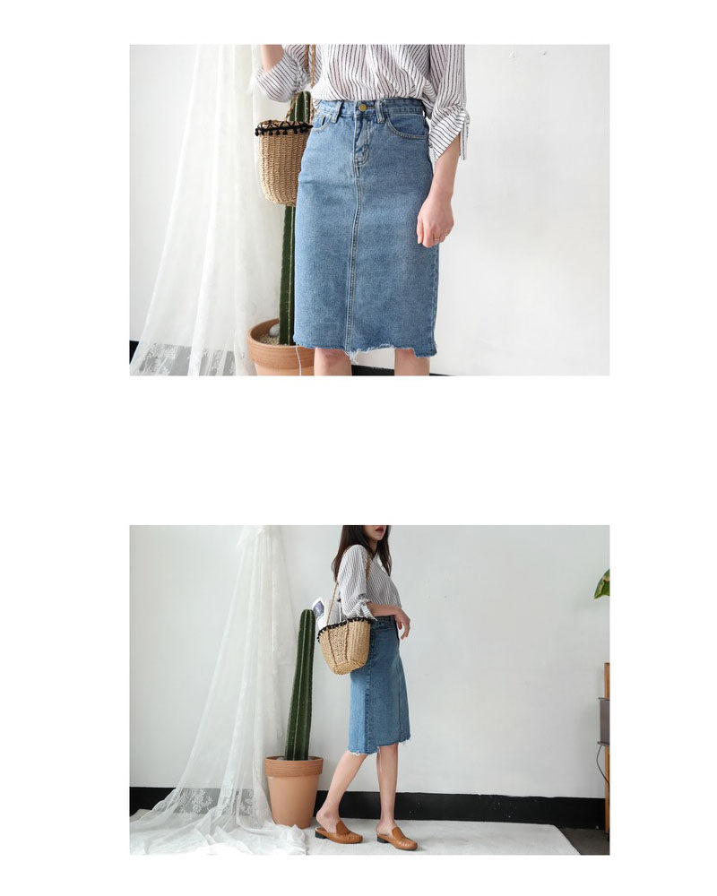 カゴバッグ 天然素材編み込みフリル付き肩掛けかごバッグ