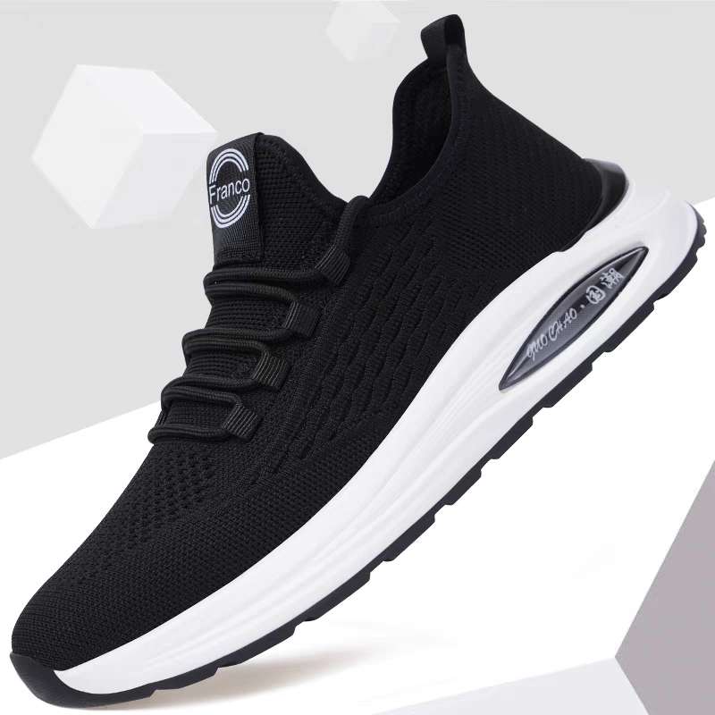 フィットネスシューズ 軽量通気性抜群メッシュ運動靴 男性用