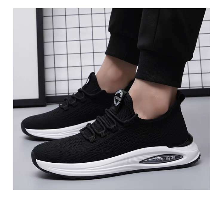 フィットネスシューズ 軽量通気性抜群メッシュ運動靴 男性用