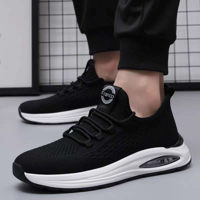 フィットネスシューズ 軽量通気性抜群メッシュ運動靴 男性用