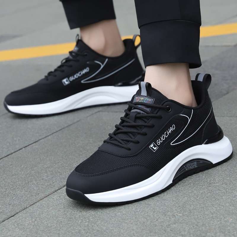 男性用軽量通気性フィットネスシューズ