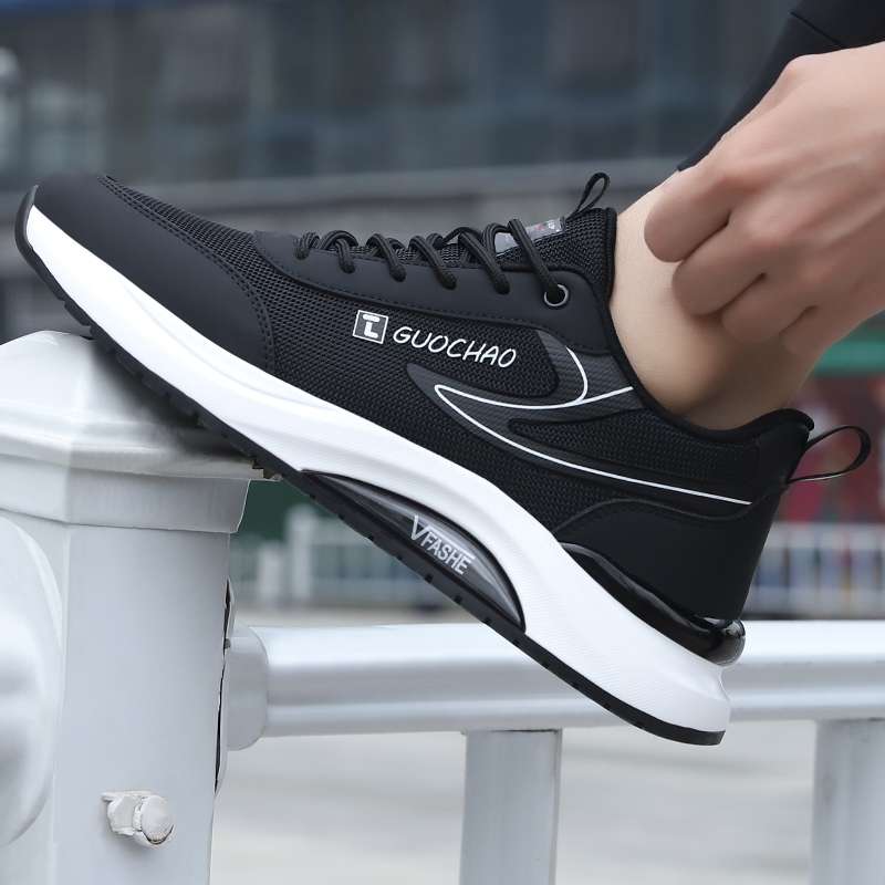 男性用軽量通気性フィットネスシューズ