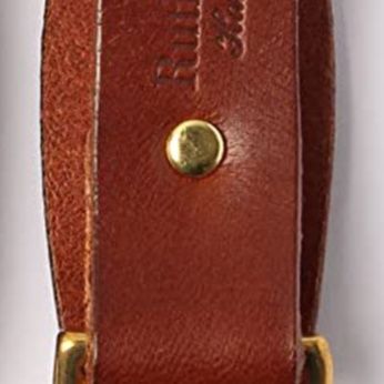 キーリング レザー本革ループ式キーリング金属リング付き