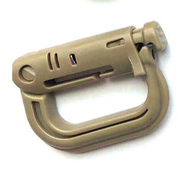 キーリングカラビナ 回転式ロック機能付き多用途カラビナ