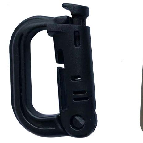 キーリングカラビナ 回転式ロック機能付き多用途カラビナ