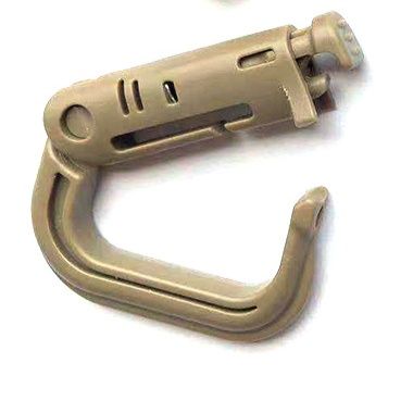 キーリングカラビナ 回転式ロック機能付き多用途カラビナ