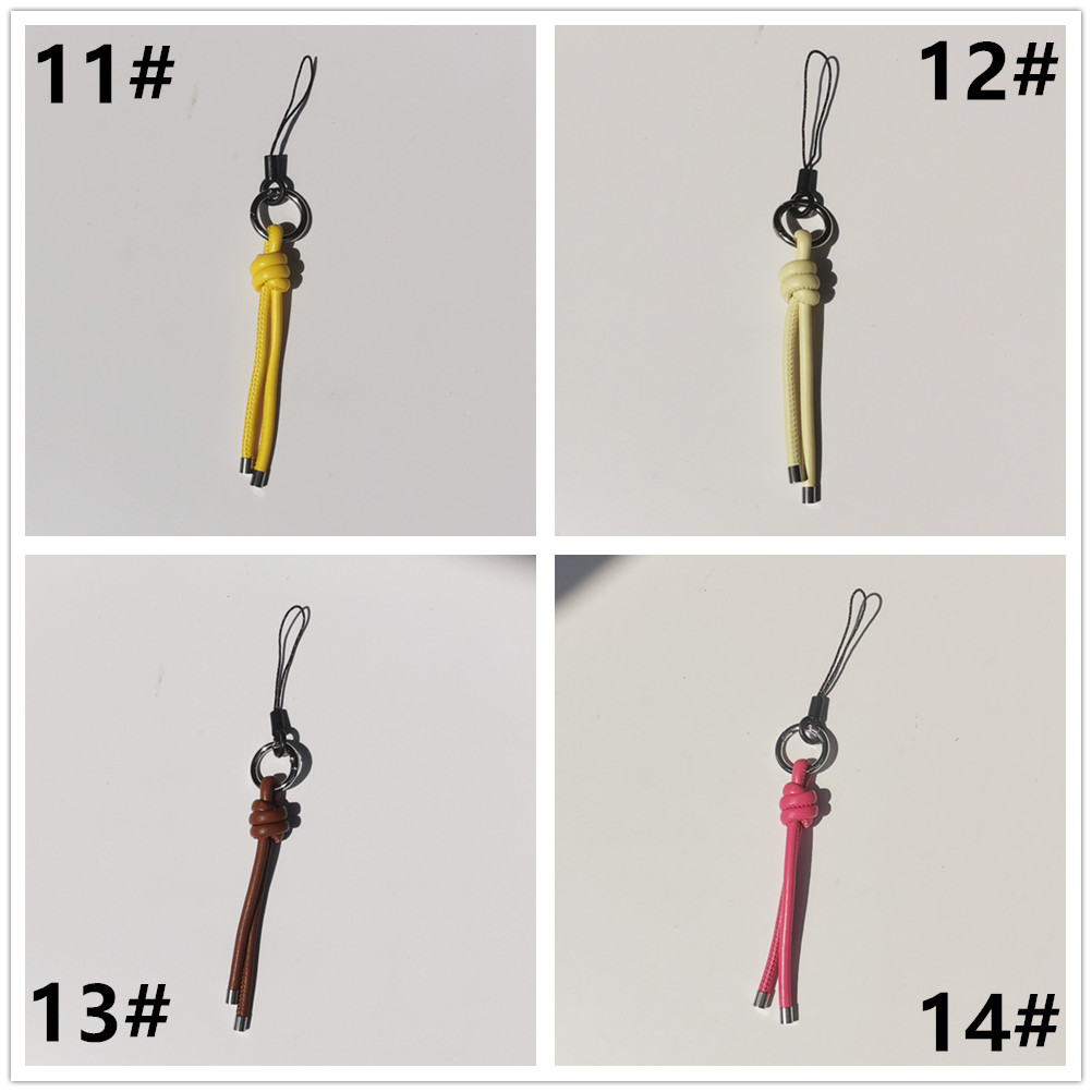 全15色 編み込みタッセル付きキーリング 落下防止ストラップ