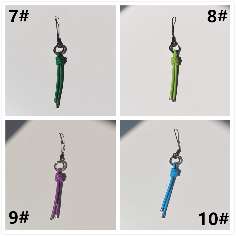 全15色 編み込みタッセル付きキーリング 落下防止ストラップ