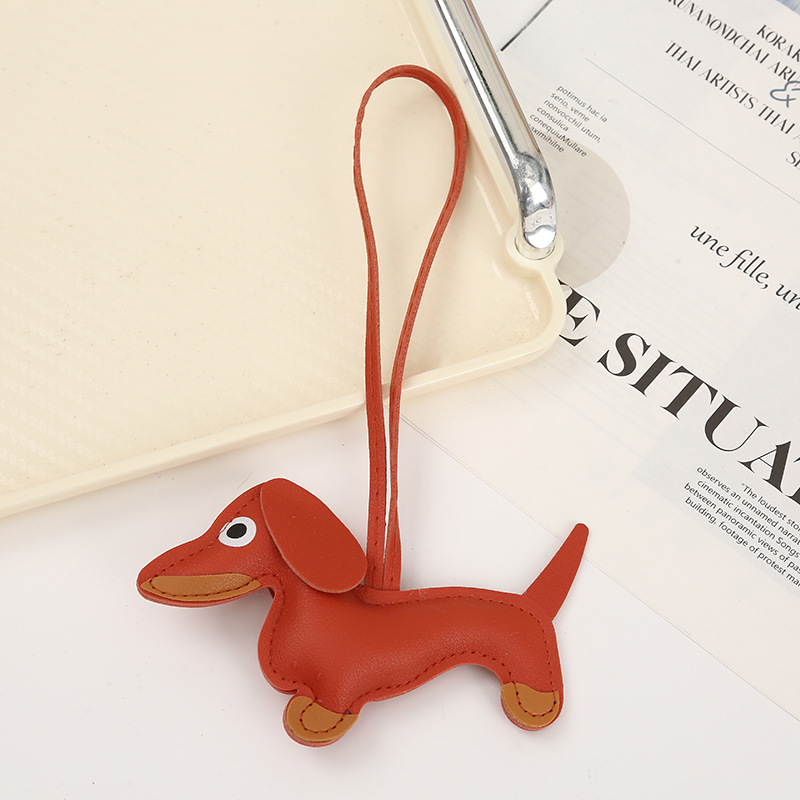 キーリング 愛らしい犬モチーフのキーチェーン