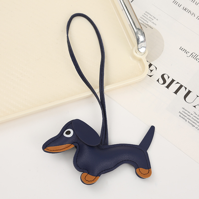 キーリング 愛らしい犬モチーフのキーチェーン