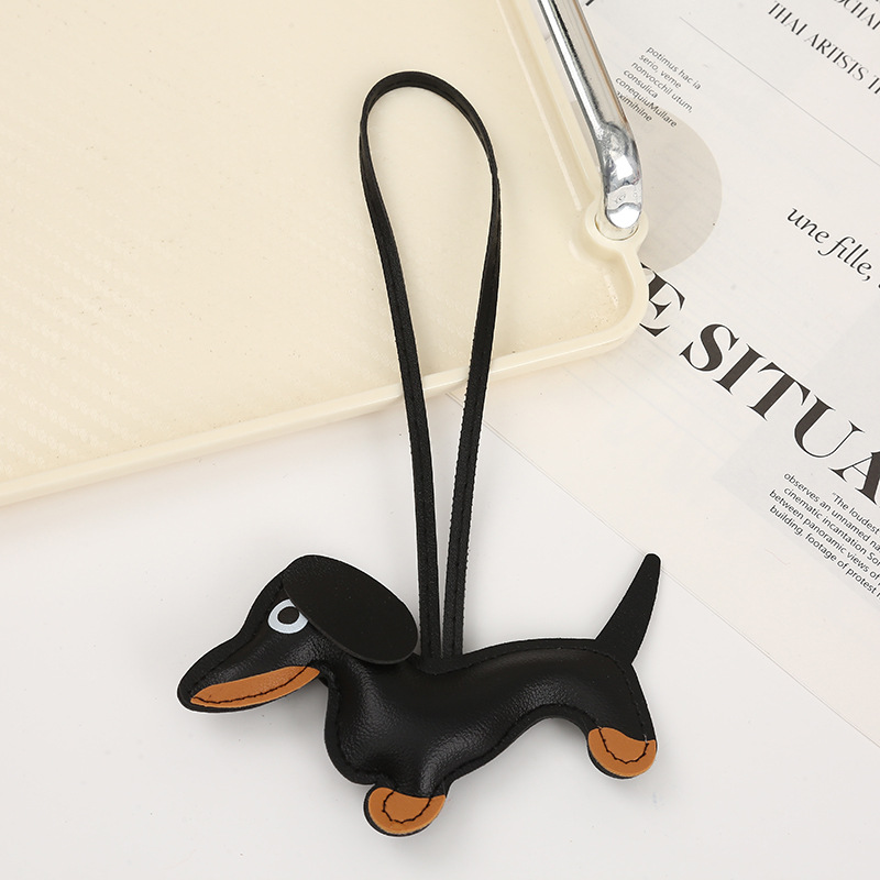 キーリング 愛らしい犬モチーフのキーチェーン